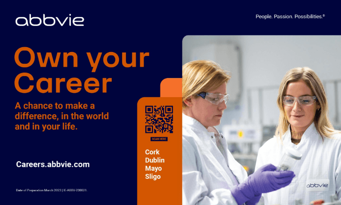 Poster of abbvie own your career.