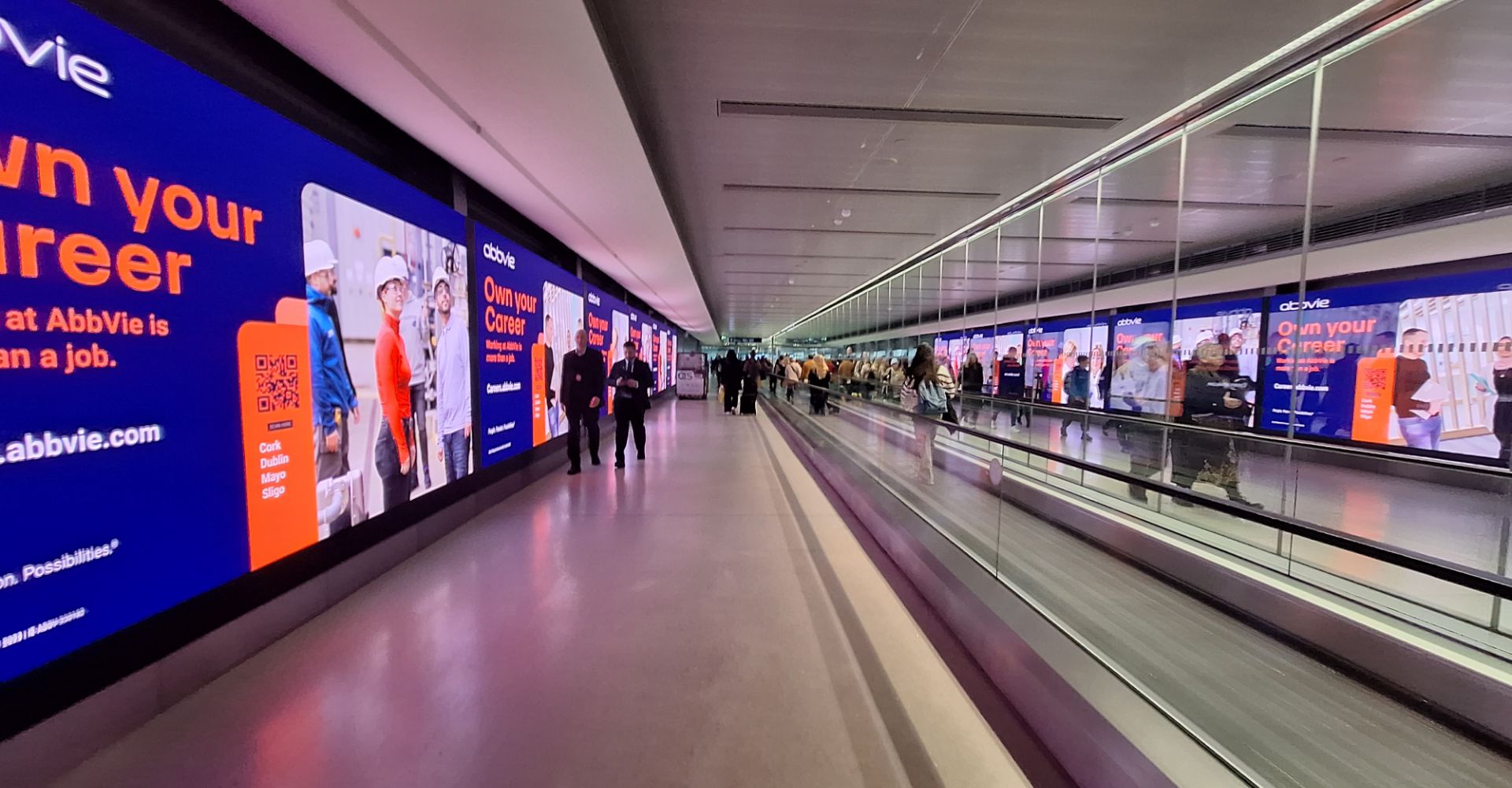Dublin airport abbvie poster display